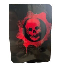 Gears of War Collectors Edition Tin Case Only No Game Crimson Skull Book